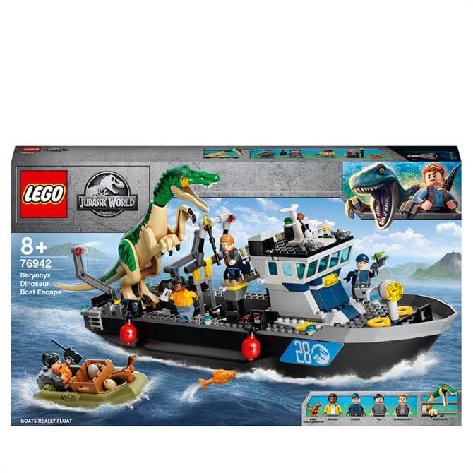 Lego Baryonyx Dinosaur Boat Escape 76942